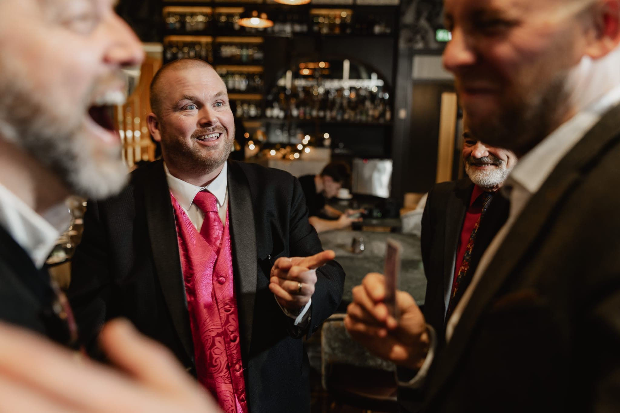 Paul performing corporate close-up magic