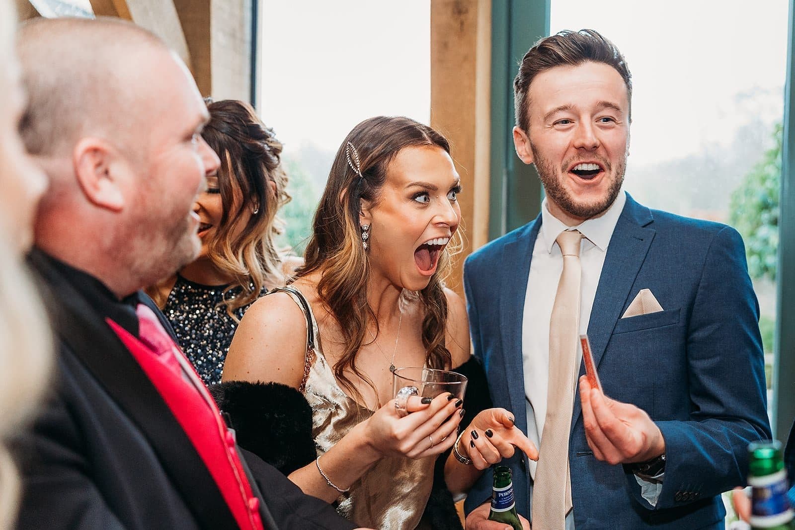 Paul Grundle performing close-up magic at an event