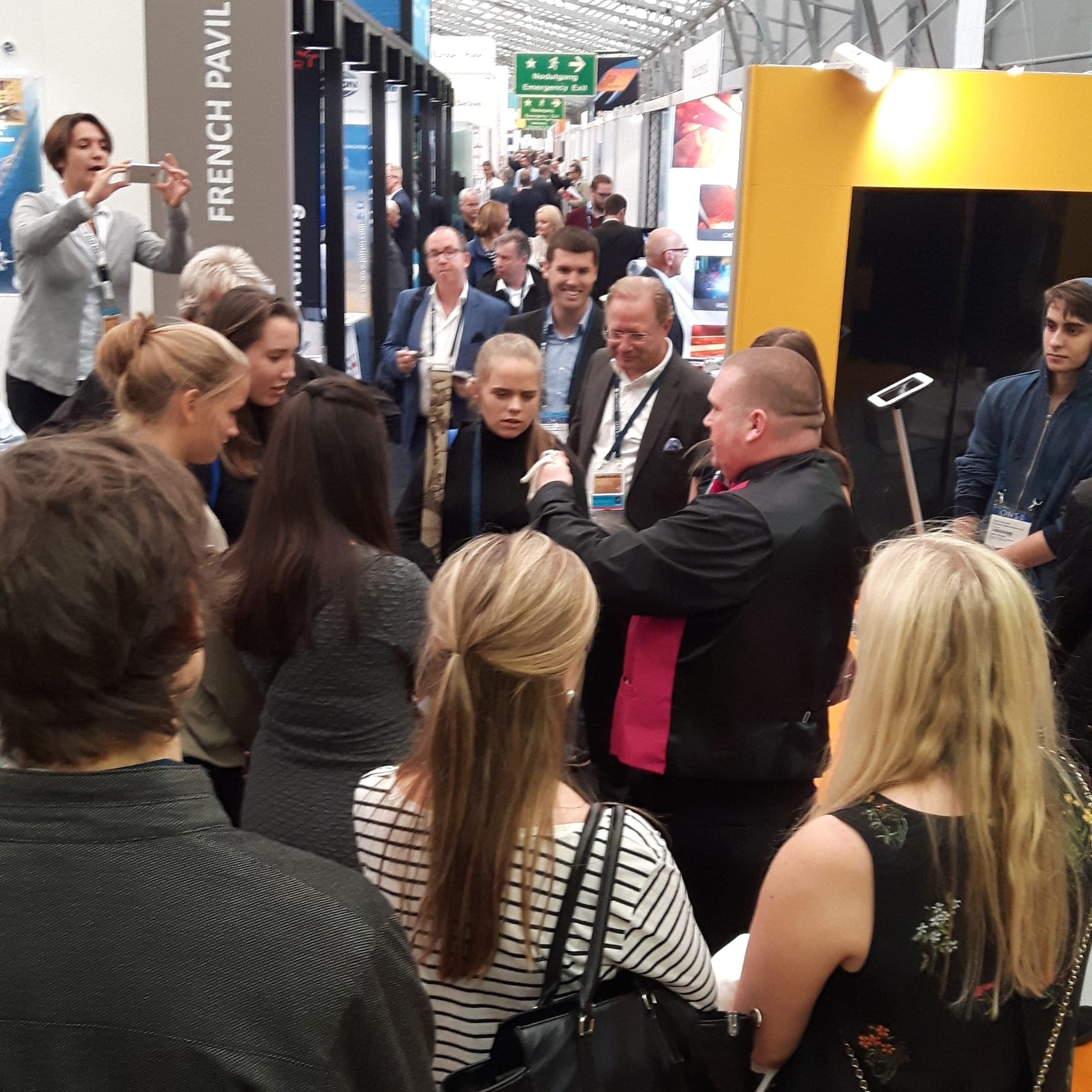 Trade show magic performance